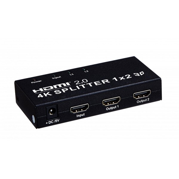 2.0 HDMI 1*2splitter Support 3D resolution 4096*2160/60P
