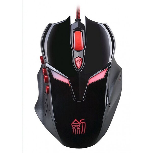 Optical 8D 3500DPI Gaming Mouse Mice Game Mouse USB Wired for Laptop PC Computer,black