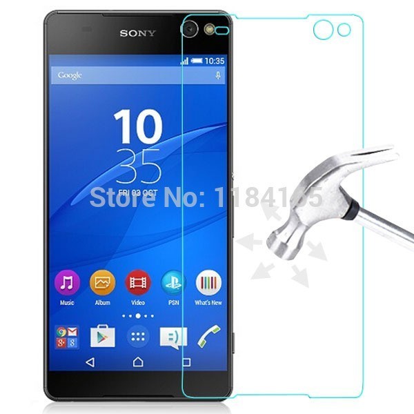 0.3mm arc edge Tempered Glass Screen Protector For Sony Xperia E4G E2033 E2003 E2053 E2006 E2043,retail box